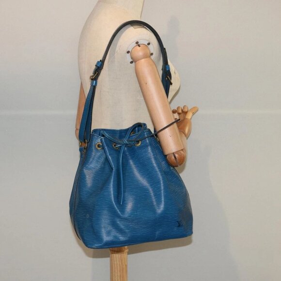 LOUIS VUITTON Epi Petit Noe Shoulder Bag Blue - Picture 1 of 16